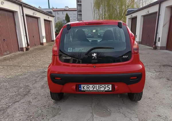 Peugeot 107 cena 8200 przebieg: 142000, rok produkcji 2009 z Kraków małe 92